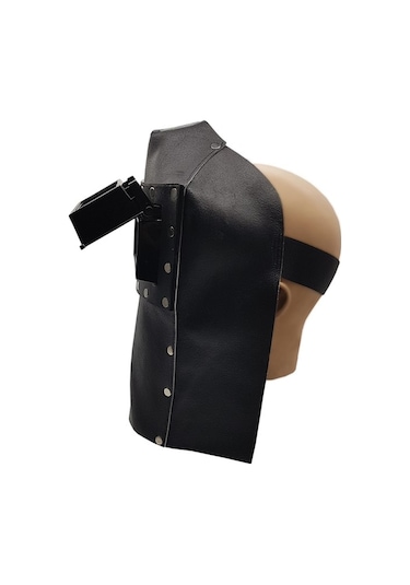 Mtweld Kaynakçı Baş Maskesi Deri Kapaklı Kaynak Maskesi