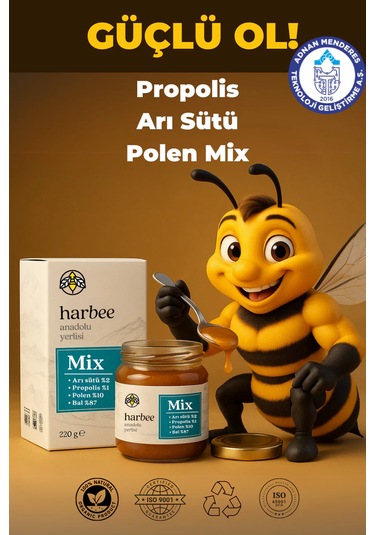 Mix Bal - Propolis - Arı Sütü - Polen Karışımı