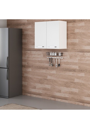 Minar Mutfak Üst Modül 2dk1r 80cm Dolap Beyaz - B1