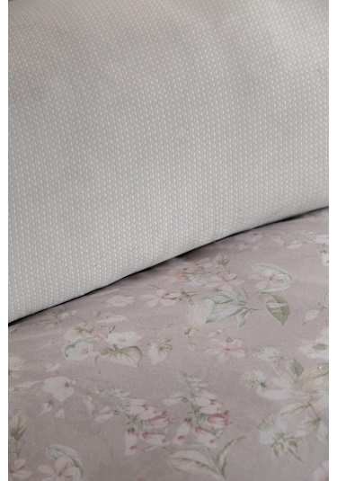 King Size Franny Bej Elegance Saten Nevresim Takımı Bej