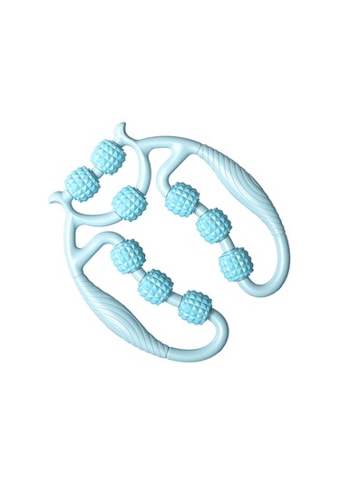 360 Derece Kas Silindiri Masaj Aleti - Gök Mavisi, Bacak, Boyun, El Ve Kol Kaslarını Rahatlatmak İçin Çok Renkli