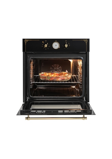 Vestel AF-7688 RS Rustik 70 L Ankastre Fırın Siyah