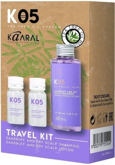 Kaaral K05 Travel Kit Dandruff and Oily Scalp Şampuan 100 ML + Losyon 2 x 10 ML