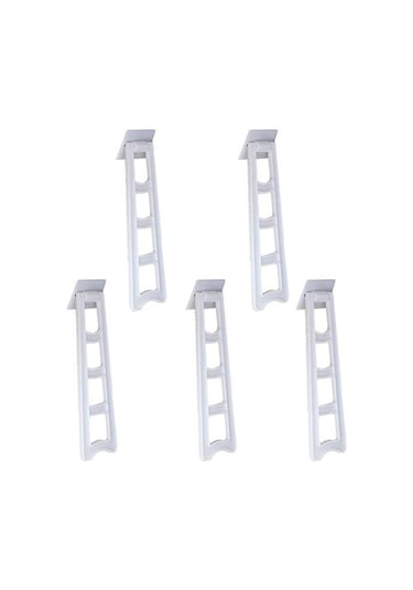 Beyaz 5 Adet Fotoğraf Çerçevesi Standı Açı Yapışkanlı Destek Fotoğraf Ekranı Stand Braketi Arka Bacak Ayak L