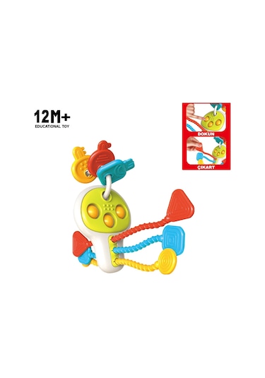 Vardem Eğitici Poppitli Cırcırlı Bebek Anahtarlığı Rt1507