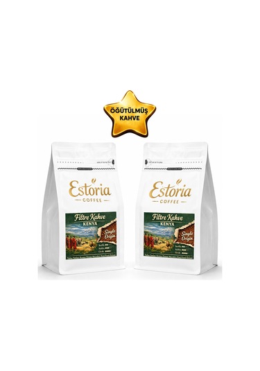 Filtre Kahve Kenya 2x250g Öğütülmüş Kahve 500g