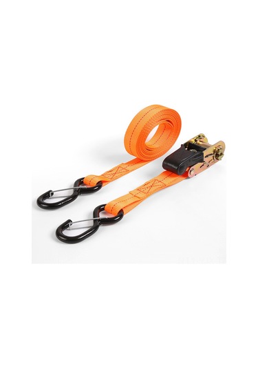 Geekyou Turuncu 3 Metreli Poliester Kancalı Ratchli Taşıma İlişkilat Bandı - 0.8t Yük Kapasitesi, Çok Amaçlı Yük Sabitleyici