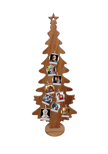 Dekoratif Lüks Natural Yeniyıl Ahşap Yılbaşı Noel Çam Ağacı ,fotoğraf Soy Ağacı 97 Cm Uzunluk 100 CM