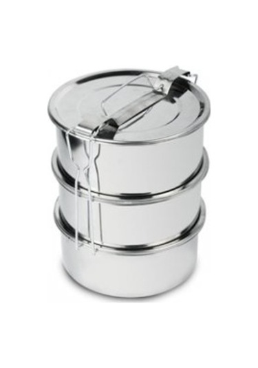 Çelik 3'lü Sefer Tası Tek Kişilik Çok Renkli