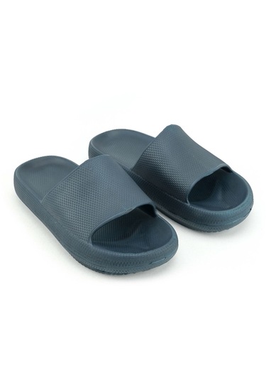 Gezer Yazlık Erkek Eva Banyo Bahçe Islak Zemine Uygun Terlik Lacivert