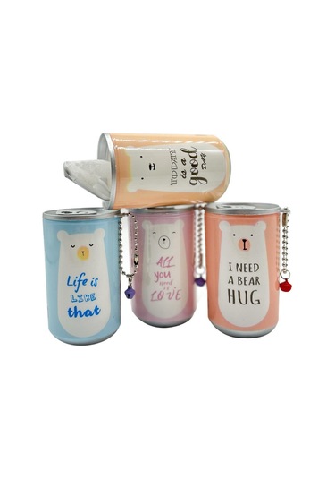 New-max Sevimli Ayı Figürlü Aksesuarlı Islak Mendil 4'lü Paket Toplam 96 Yaprak 24 4