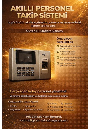 Parmak izi okuyucu Kartlı Personel -web Giriş Çıkış Programı