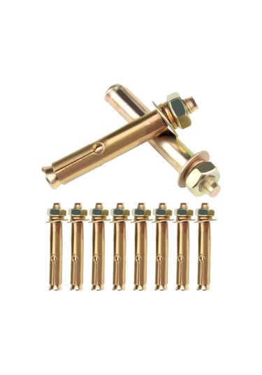 Somun Ve Cıvatalar, Genişleme Cıvataları Harici Altı Somun Genişleme Cıvatası Vidalı Kılıf Ankrajı, M880/10 Parça Renk: M1080/10 Adet