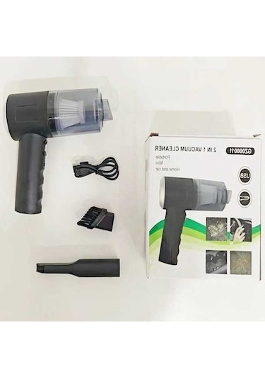 : Flybuy Kablosuz Süpürge: Güçlü 3'ü 1'de Ofis, Ev, Araba Temizliği. Black-120000pa