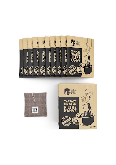 Kahvegibikahve Klasik Pratik Filtre Kahve 10'lu