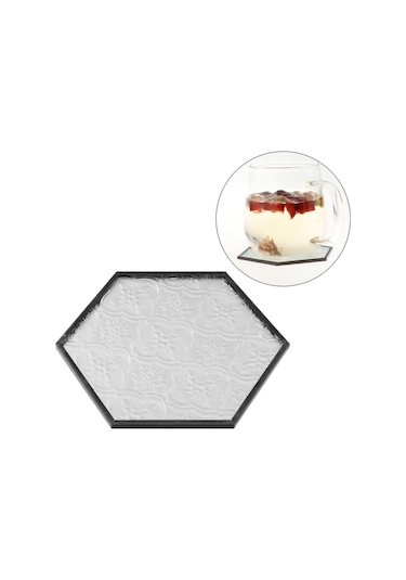 Suntek Magideal  Cam Altlığı Bardak Minder Tutucu İçecek Siyah