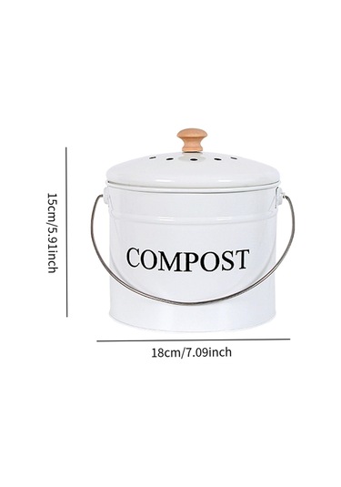 Suntek Mutfak Kompost Kutusu Yenilikçi Kokusuz Çöp Kovası
