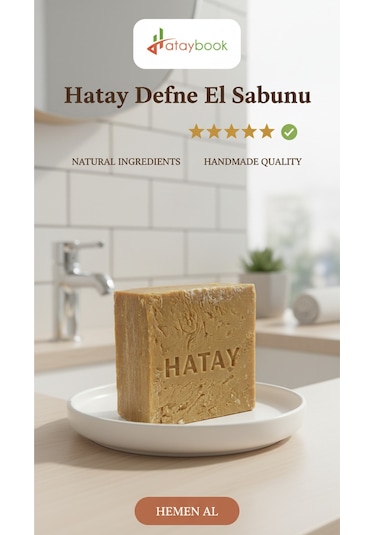 %80 Hatay Defne Sabunu 1 Adet Doğal