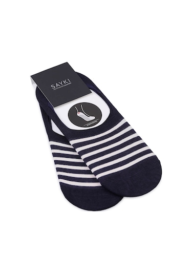 Kırmızı Desenli Pamuklu İkili Babet Çorap 33802 Model33