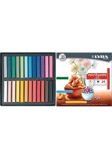 Lyra Polycrayons Soft - Toz Pastel 24 Renk