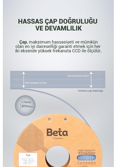 Beta Pla-silk Filament Silver