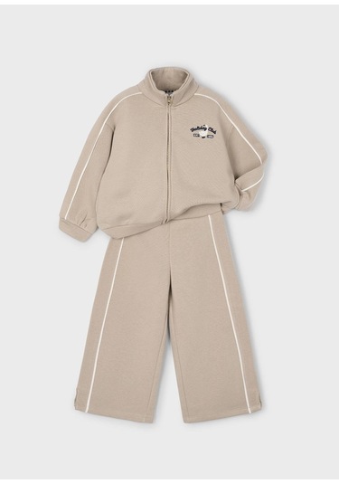 Mayoral Kız Çocuk Geniş Paça Eşofman Takım Bej