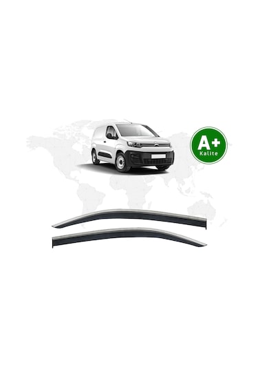 Citroen Berlingo Kromlu Cam Rüzgarlığı 2'li 2019 Model Ve Sonrası