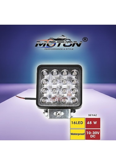 Off Road Sis Farı - 16 Led 48w