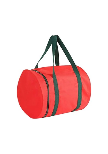 Yunboo 600d Oxford Kumaş Noel Işık Depolama Çantası - Sulu Dayanıklı, Taşınabilir, Boşluk Tasarrufu Yuvarlak Noel Aydınlatma Saklama Çantası Kırmızı