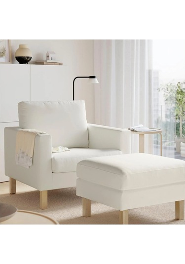 Ikea Beyaz Rahat Berjer Koltuk - Tekli Koltuk