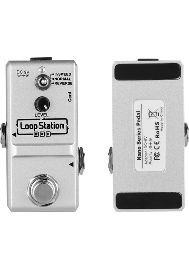 Ammoon Loop Station Mini Gitar Looper Efekt Pedalı Gümüş