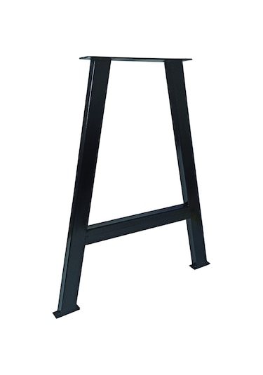 Bin1Fırsatt Masa Ayağı Ahşap Masif Kütük Çalışma Yemek Masası Metal A Ayak