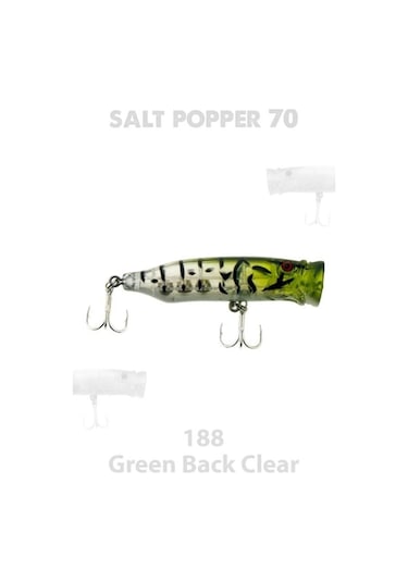 Fujin Salt Popper 70 mm 9.5 gr Su Üstü Maket Balık