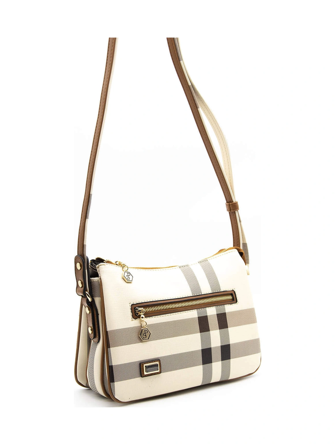 Silver Polo Kadın Çapraz Çanta 818 Krem