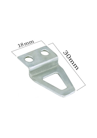 Üçgen Çerçeve Askısı Eğri Bombeli Duvar Tablo Askı Asma Halka Kanca -10 Adet 3 Cm