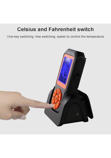 Sones Ts-k35 Dijital Mutfak Yemek Pişirme Barbekü Kablosuz Su Geçirmez Termometre