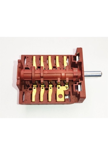 Ankastre Fırın Anahtarı 5-5 Polyemit 5 Kademeli Çevirmeli Şalter 1 Adet