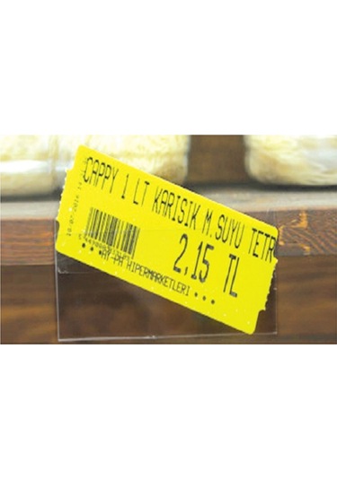 Şeffaf Yapışkanlı Etiketlik 10 4 100'lü Paket