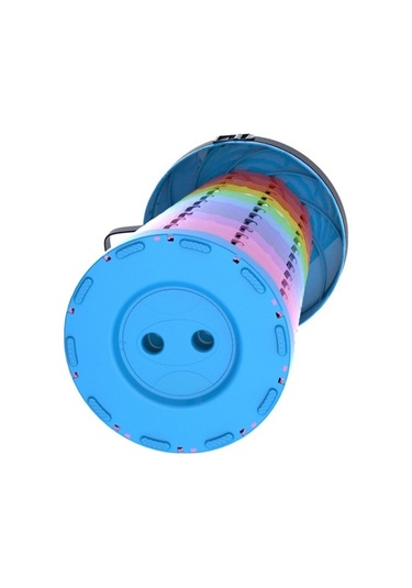 Novahub Açık Katlanır Teleskopik Tabure Rainbow Balıkçılık Sandalyesi, Size:45cm Rainbow Kırmızı Çok Renkli