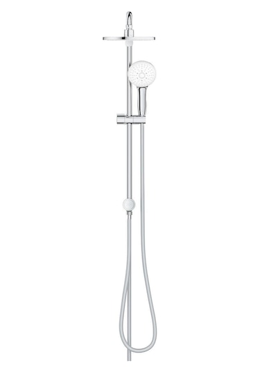Grohe Tempesta System 200 Duvar Bağlantılı, Divertörlü Duş Sistemi - 27389003 Gümüş