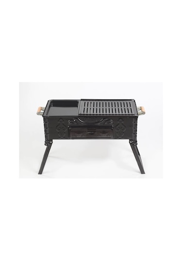 Cemre C16 Tavalı Ayaklı Kömürlü Mangal 60 CM