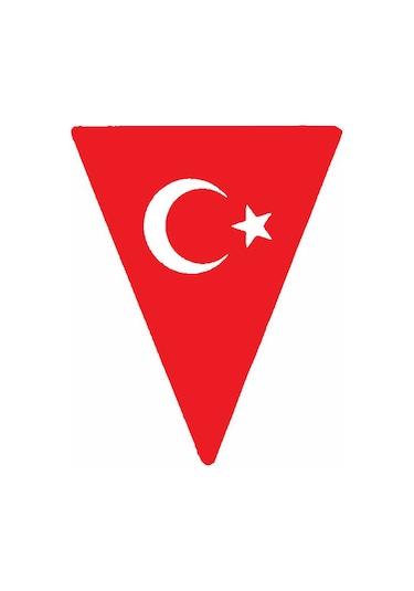 Miyrem Autosticker^ Türk Bayrağı 2 Duvar Dekor Sticker Kırmızı 36 X 60 Cm