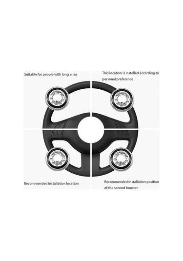 Novahub Araba Direksiyon Adaptörü Kaymaz Kolu Topu, Mavi Kavrama Hubü, Evrensel Güçlendirici Düğme Topuzu, Direksiyon Hub'ları Denetleyici Mavi