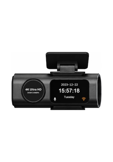 Carboon D19 4k Wifi Araç İçi Kamera Çift Kameralı Ön + Arka Kayıt Gece Görüşlü G-sensör Loop Recording