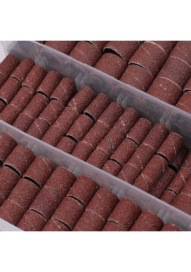 Symbee Alüminyum Oksit Zımpara Seti: 252 Parça, 1/4", 3/8", 1/2" Çaplı Zımpara Bantları Ve Mandreller, Ahşap Ve Metal Polishing İçin Plastik Kutuyla