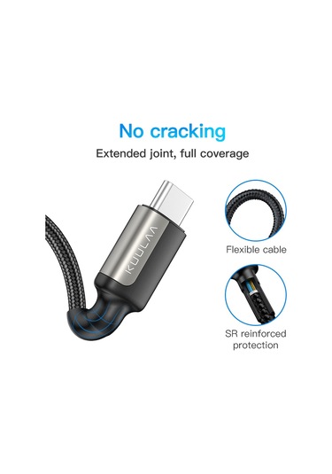 Cbtx Kuulaa Usb-C 60W Hızlı Şarj Veri Kablosu
