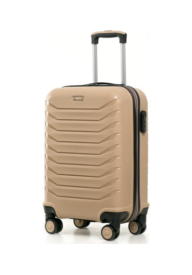 Yefa Pp Polipropilen Kırılmaz Orta & Kabin Boy 2'li Valiz Seti Gold