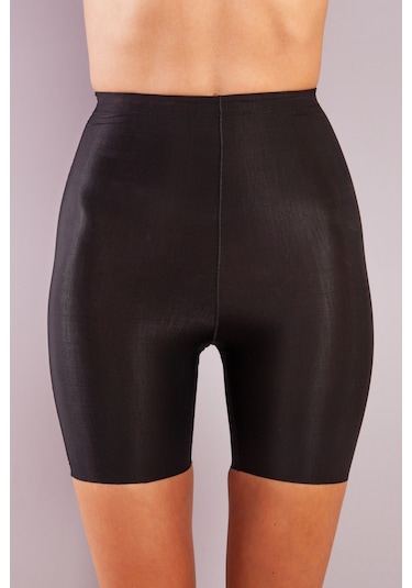 Nemeresoft Girdle Hight Waist Micro Short Corset, Siyah Toparlayıcı Normal Bel Korse