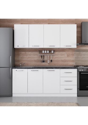 Minar 190 Cm Mutfak Dolabı Beyaz 190-b1