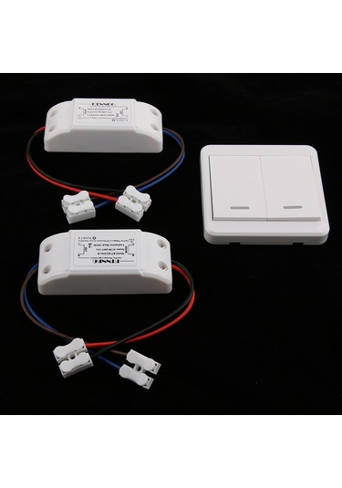 Homyl Çift Kanallı Ac85-260v 433.92mhz Rf Kablosuz Anahtar Tarif Edildiği Gibi